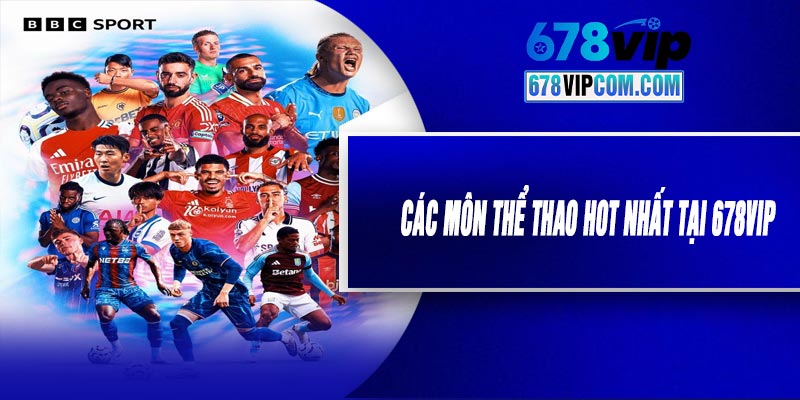 Các Môn Thể Thao Hot Nhất Tại 678VIP